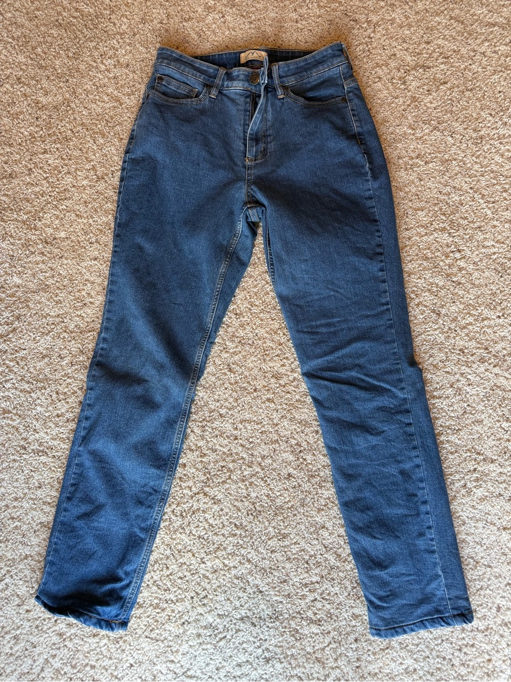 Size 6 Blue Mountain Jeans with Red Fleece Lining